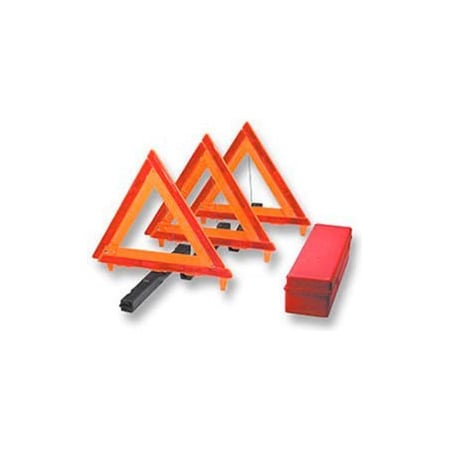 Cortina Safety Products Cortina 95-03-009 3-Piece Triangle Warning Kit 95-03-009
